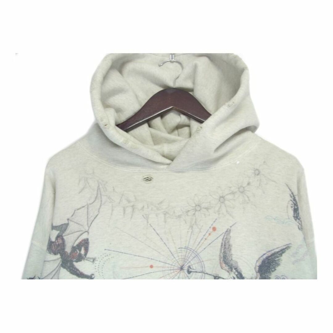 69cm着丈セントマイケル SAINT MICHAEL × ドクターウー DR WOO ■ 21AW 【 HOODIE DR WOO SM A21 0000 056 】 グラフィティ ヴィンテージ 加工 フーディー パーカー n4531