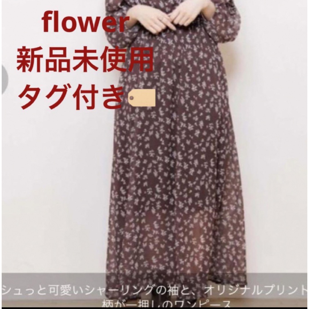 flower(フラワー)のニュアンスブルームワンピース flower 福袋 2024年 2wayワンピ レディースのワンピース(ロングワンピース/マキシワンピース)の商品写真