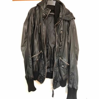 KMRII - kmriiケムリ新品9.6万ゴートレザーライダースジャケット KMRII - kmriiケムリ新品9.6万ゴートレザーライダースジャケット