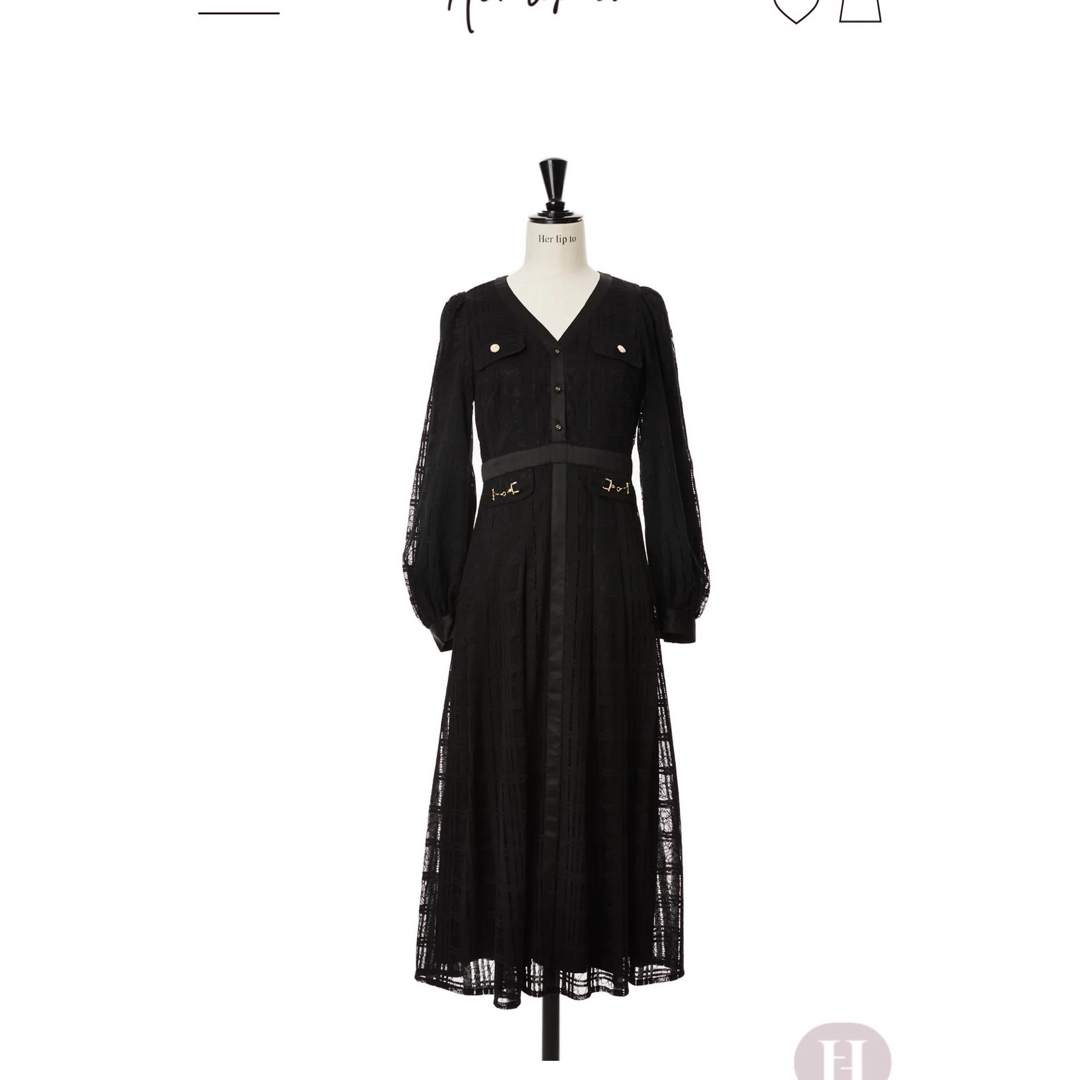 324バストherlipto Nottingham Lace Long Dress