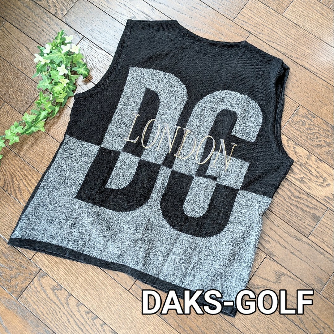 DAKS(ダックス)の★DAKS★  ダックス　ニットベスト　ウール　レディース　ヴィンテージ　レア レディースのトップス(ベスト/ジレ)の商品写真