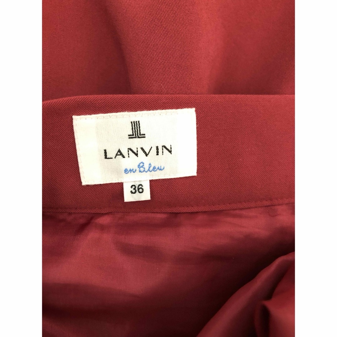 LANVIN en Bleu(ランバンオンブルー)のLANVIN en Bleu ランバンオンブルー　ミモレスカート レディースのスカート(ロングスカート)の商品写真