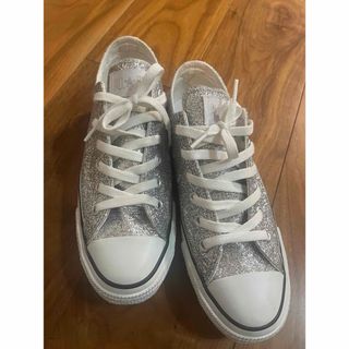 コンバース(CONVERSE)のオールスター CONVERSE シルバー ラメ 24(スニーカー)