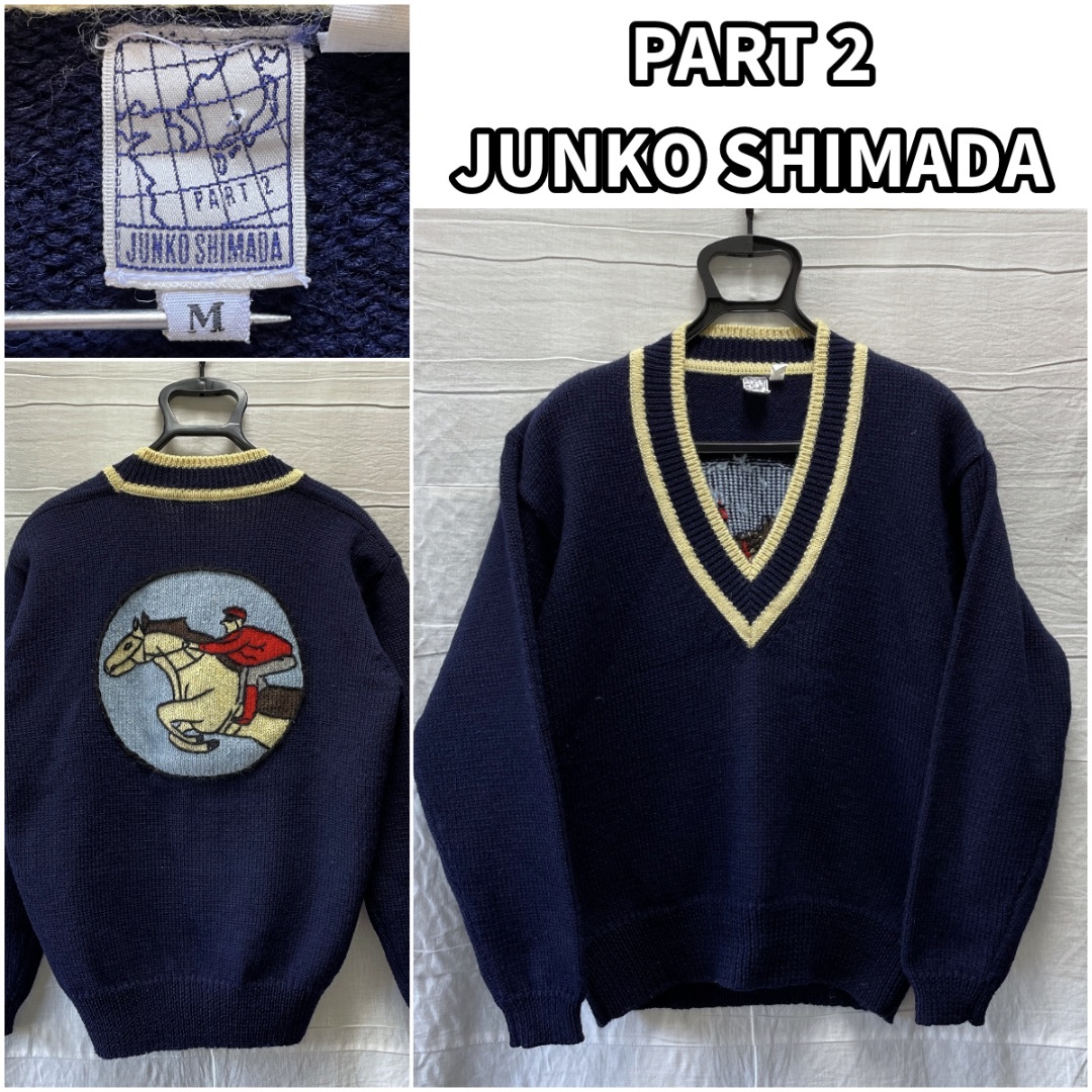 JUNKO SHIMADA(ジュンコシマダ)のJUNKO SIMADA ジュンコ シマダ ビンテージ ウール セーター y2k レディースのトップス(ニット/セーター)の商品写真