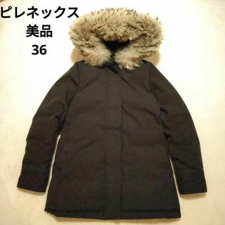 Pyrenex - 美品ピレネックス ボルドー黒36ダウン ラクーンファー保温性抜群