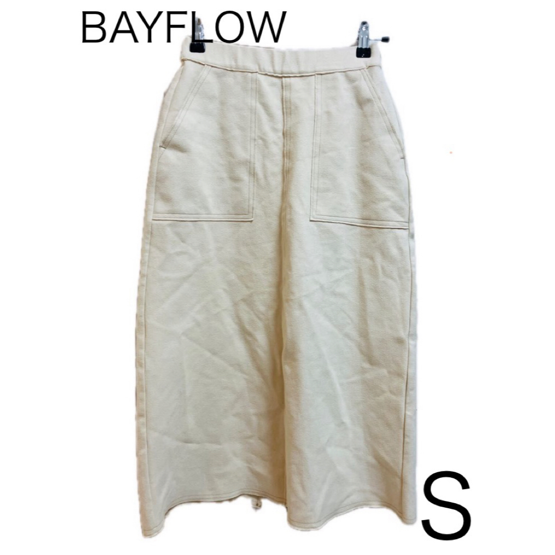 BAYFLOW(ベイフロー)のBAYFLOW キモウポンチスカート　S オフホワイト レディースのスカート(ロングスカート)の商品写真