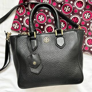 トリーバーチ(Tory Burch)の✨極美品✨2way  トリーバーチ　ショルダーバッグ　黒　レザー　本革　激レア品(ショルダーバッグ)