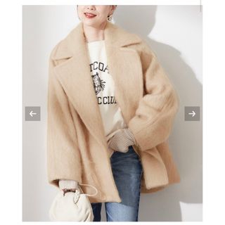 【JOURNAL STANDARD L'ESSAGE】シャギーコート モヘヤ混 JOURNAL STANDARD - モヘヤシャギーダブルコート☆ JOURNAL