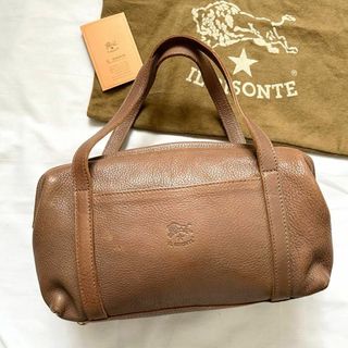 イルビゾンテ(IL BISONTE)の✨美品✨激レア　イルビゾンテ　ミニボストン　本革　レザー　ブラウン　刻印(ボストンバッグ)