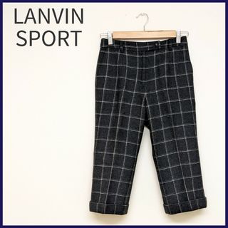 ランバン(LANVIN)のLANVIN SPORT　ツイードチェック柄パンツ　36　ゴルフウェア(ウエア)