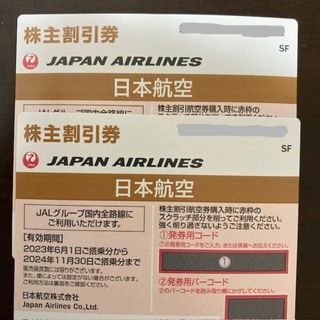 JAL　株主優待　2枚　匿名配送(その他)