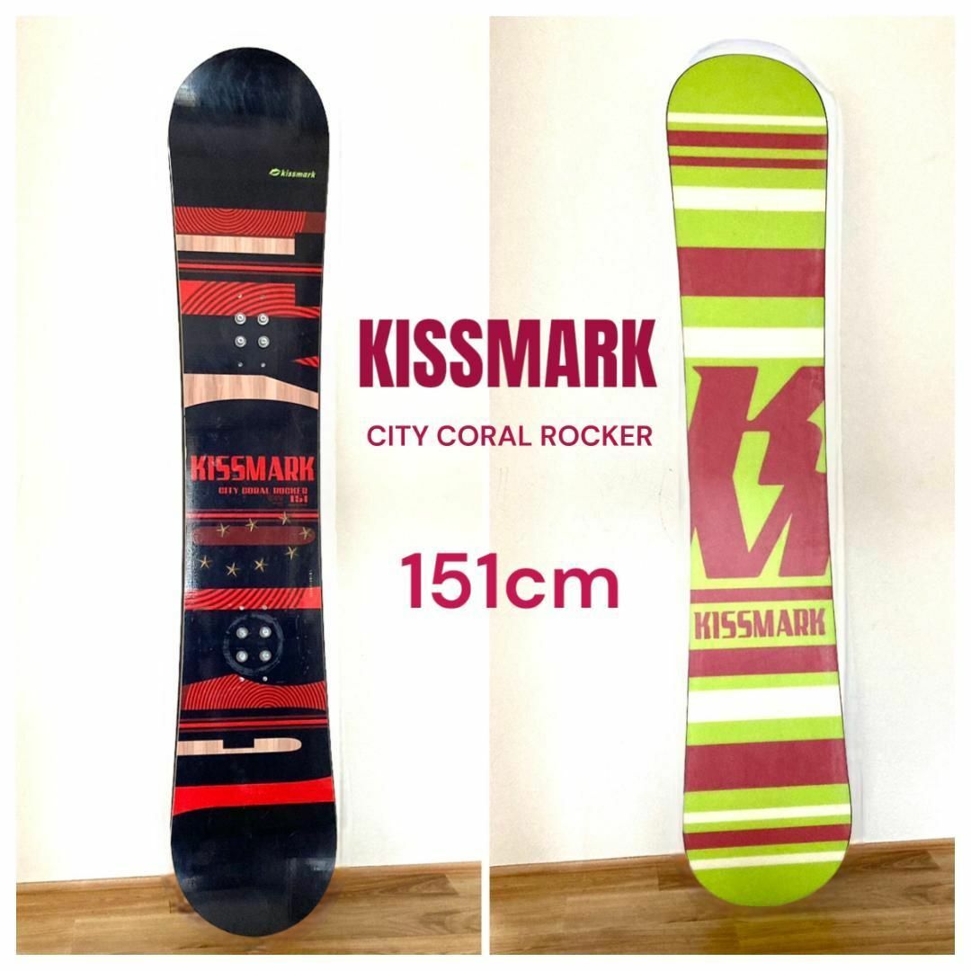 kissmark(キスマーク)のKISSMARK スノーボード 151cm ロッカー ボード 板 スポーツ/アウトドアのスノーボード(ボード)の商品写真