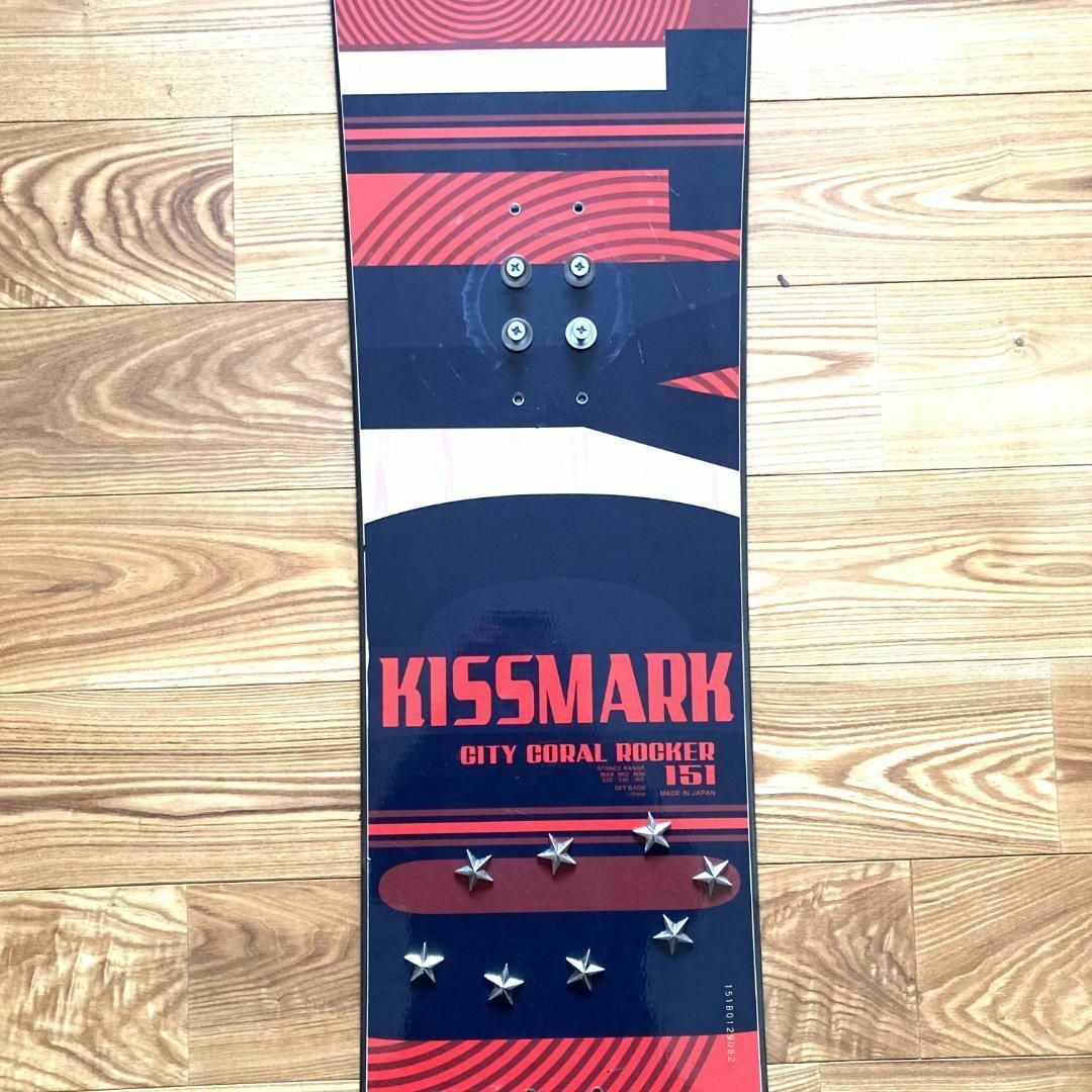 kissmark(キスマーク)のKISSMARK スノーボード 151cm ロッカー ボード 板 スポーツ/アウトドアのスノーボード(ボード)の商品写真