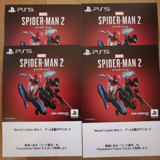 Spider-Man2 ダウンロードコード4枚(家庭用ゲームソフト)