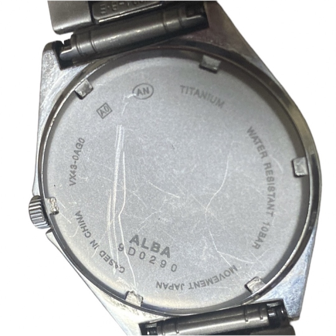 ALBA(アルバ)のセイコー ALBA　アルバ　VX43-0AG0　チタン　シンプル　メンズ腕時計 メンズの時計(腕時計(アナログ))の商品写真