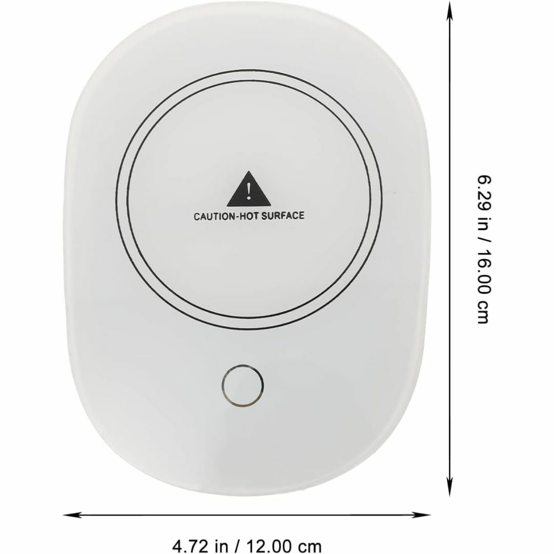 USBカップウォーマー 保温コースター マグカップ 55℃適温（ホワイト色） インテリア/住まい/日用品のキッチン/食器(調理道具/製菓道具)の商品写真