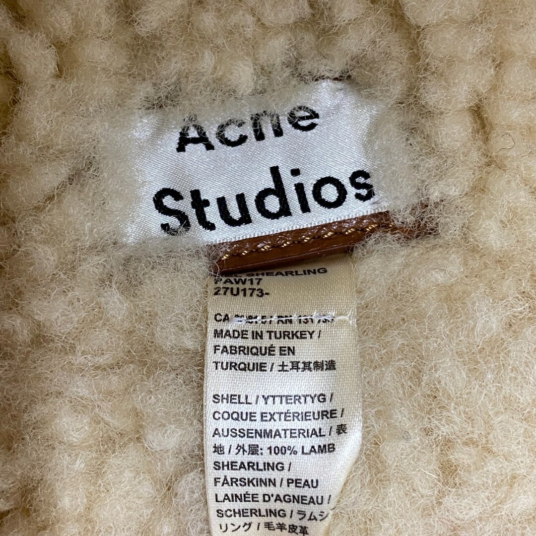 ACNE(アクネ)のA14 《美品》 Acne Studios アクネ ストゥディオズ ムートンバケットハット キャメル ラムレザー 帽子 羊革 HAT メンズの帽子(ハット)の商品写真