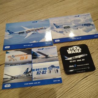 エーエヌエー(ゼンニッポンクウユ)(ANA(全日本空輸))のANA　ANA JET スター・ウォーズ　ステッカー＆ポストカードセット(航空機)