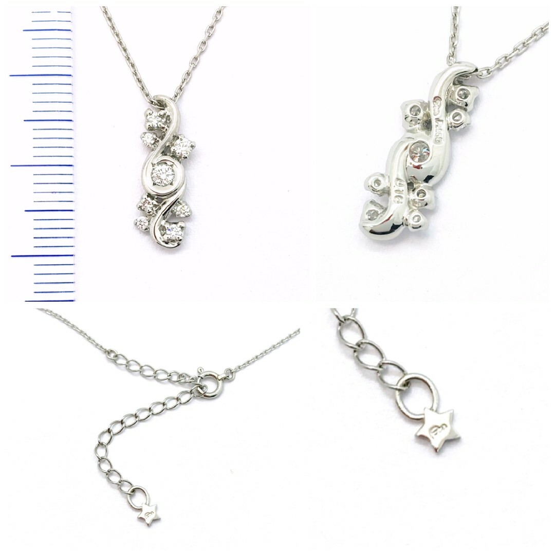 STAR JEWELRY　ダイヤモンド　ネックレス　プラチナ　0.16ct