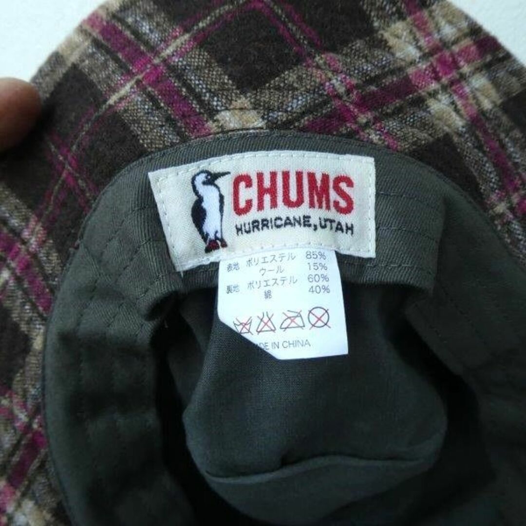 CHUMS(チャムス)のCHUMS チェック Taggett Hat 珍品 未使用 スポーツ/アウトドアのアウトドア(登山用品)の商品写真