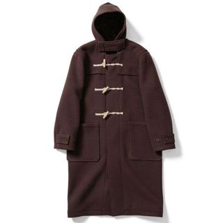 AURALEE - LENO CASHMERE DUFFLE COAT BROWN SIZE 2