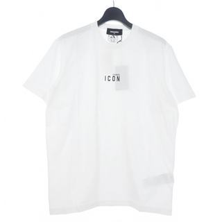 ディースクエアード(DSQUARED2)のディースクエアード 22SS Tシャツ 半袖 クルーネック L ホワイト(Tシャツ/カットソー(半袖/袖なし))