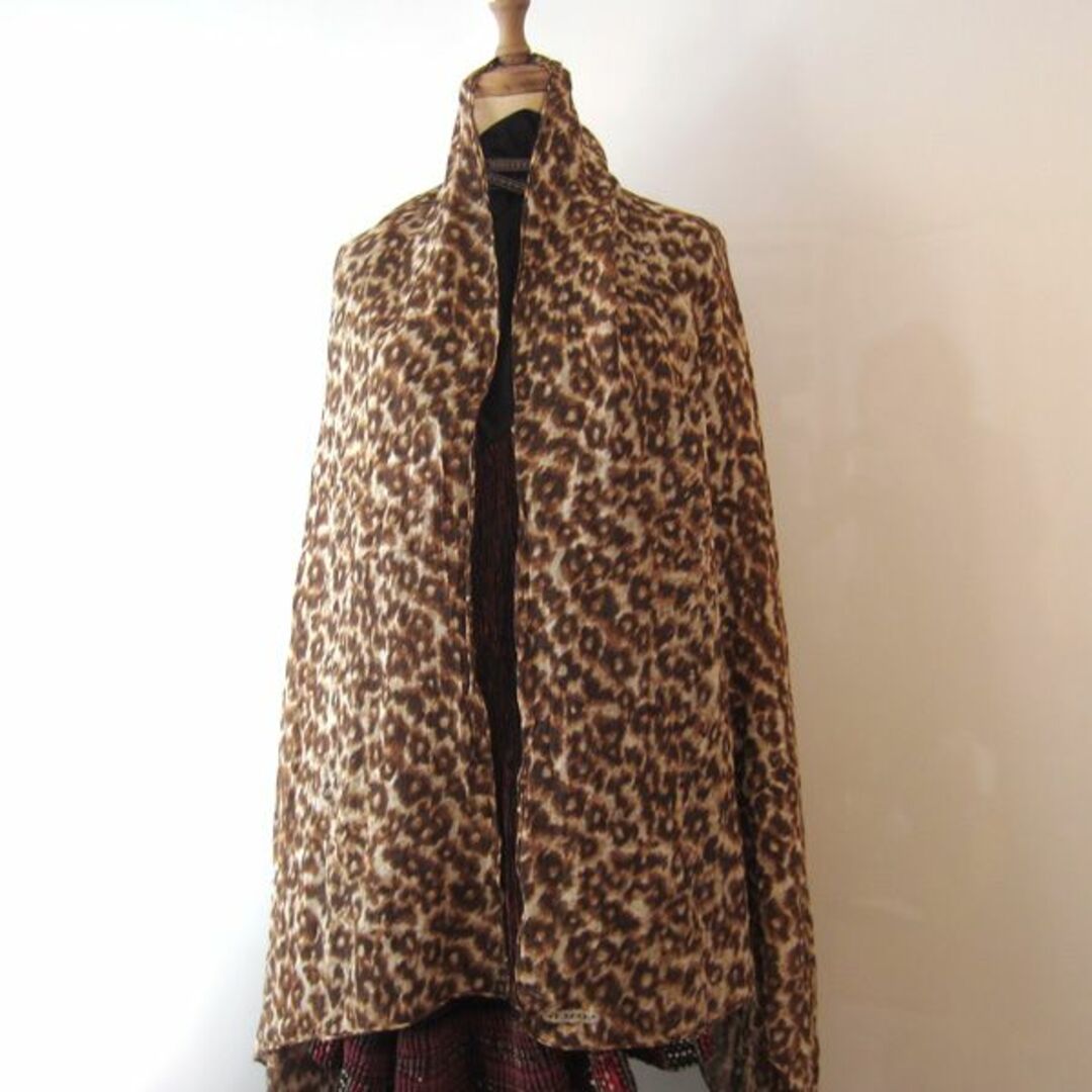 COACH - 美品 COACH/コーチ☆ ヒョウ柄 大判シルクストールの COACH - 美品 COACH/コーチ☆ ヒョウ柄 大判シルクストールの