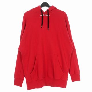 パームエンジェルス LOGO OVER HOODY アーチロゴ フーディ S 赤(パーカー)