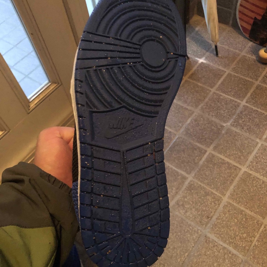 NIKE(ナイキ)のNIKE エアジョーダン1 青✖️黒 27.5cm  メンズの靴/シューズ(スニーカー)の商品写真