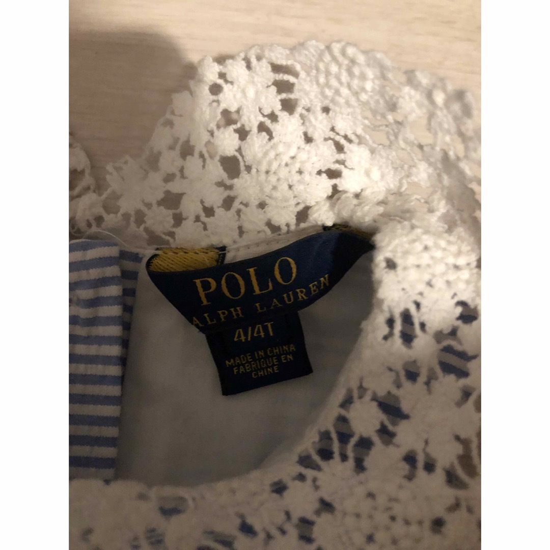 POLO RALPH LAUREN(ポロラルフローレン)のポロラルフローレン　ワンピース　4/4T キッズ/ベビー/マタニティのキッズ服女の子用(90cm~)(ワンピース)の商品写真