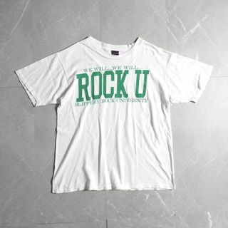 ジャンスポーツ(JANSPORT)のJANSPORT 　プリントTシャツ　USA製　90s Lサイズ　ホワイト　(Tシャツ/カットソー(半袖/袖なし))