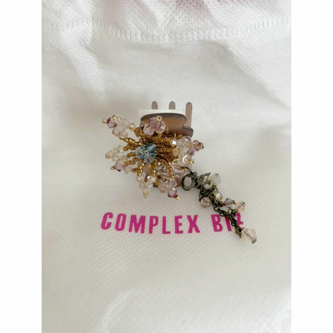 Complex Biz(コンプレックスビズ)の新品未使用　COMPLEX BIZ　コンプレックスビズ ヘアクリップ 茶色 レディースのヘアアクセサリー(ヘアピン)の商品写真