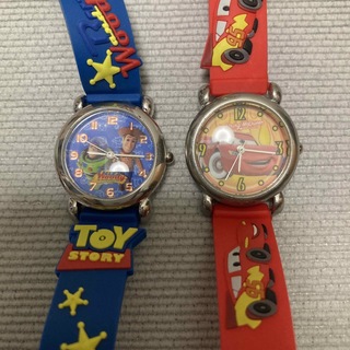 腕時計　子供　Disney カーズ　トイストーリー　2個セット