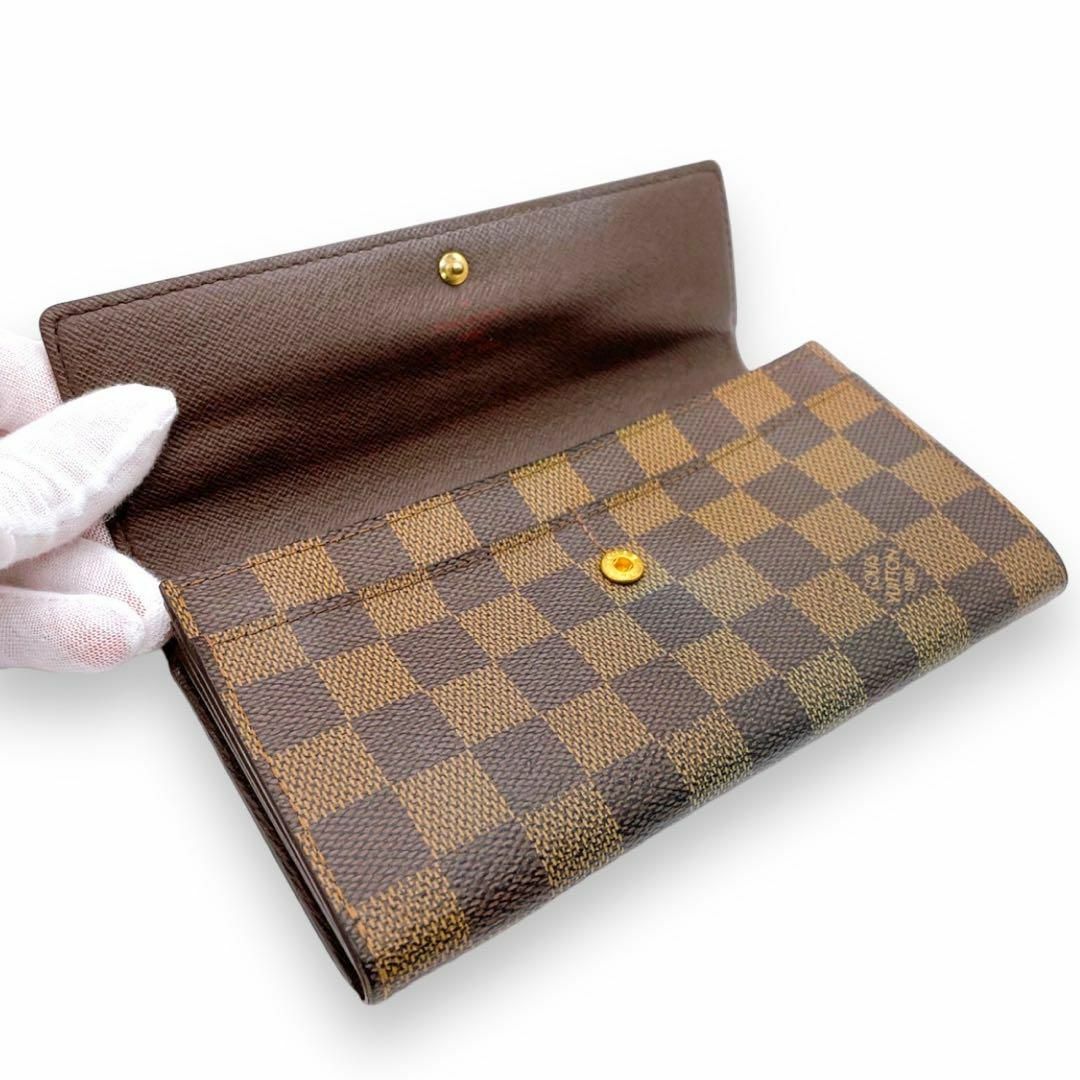 LOUIS VUITTON(ルイヴィトン)の【1195】ルイヴィトン✨ダミエ✨ポルトモネクレディ✨長財布✨カード✖️6  レディースのファッション小物(財布)の商品写真