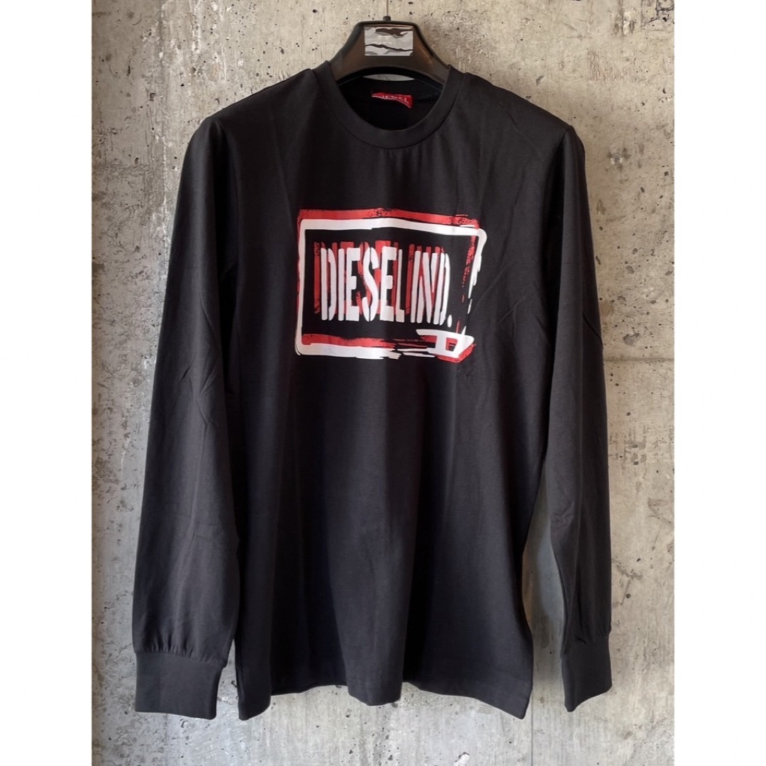 DIESEL(ディーゼル)のDIESEL ディーゼル ロンT 長袖Tシャツ ブラック 16 メンズのトップス(Tシャツ/カットソー(七分/長袖))の商品写真