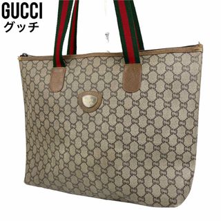 グッチ(Gucci)の✨良品 GUCCI グッチ トートバッグ　GGプラス　シェリーライン　PVC(トートバッグ)