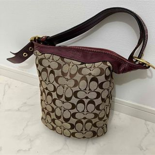 コーチ COACH 2WAY バケットバッグ レザーモノグラム