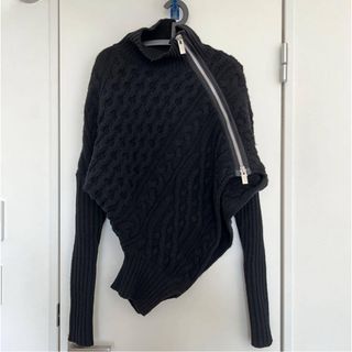 サカイ(sacai)の未使用【sacai】ツイストケーブルハイネックプルオーバーニット(ニット/セーター)