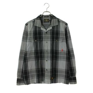 ダブルタップス(W)taps)のダブルタップス  13SS  131GWDT-SHM05 オープンカラーチェック長袖シャツ メンズ M(シャツ)