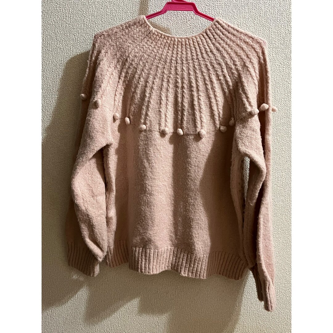 GU(ジーユー)のGU☆ピンク☆セーター☆150 キッズ/ベビー/マタニティのキッズ服女の子用(90cm~)(ニット)の商品写真