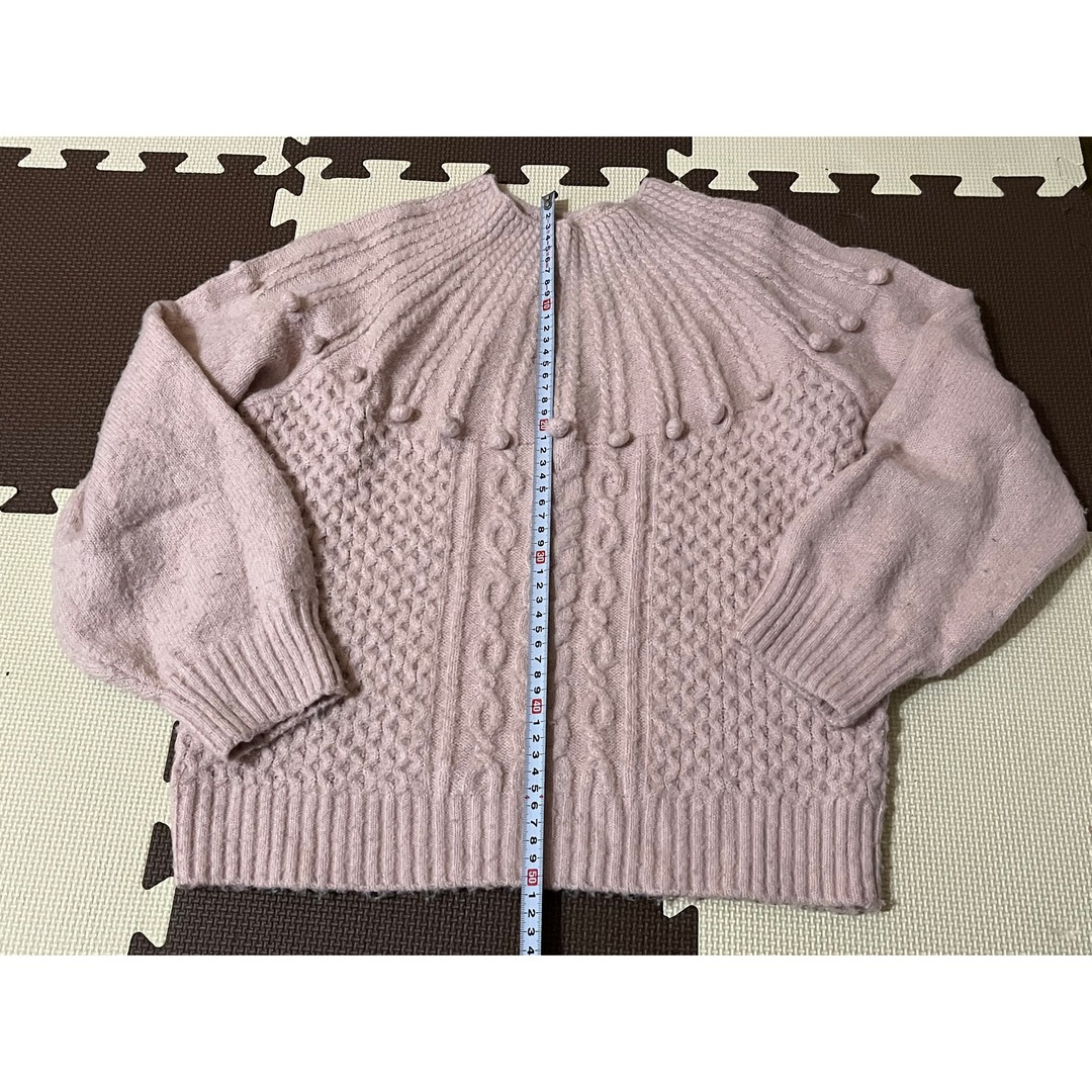 GU(ジーユー)のGU☆ピンク☆セーター☆150 キッズ/ベビー/マタニティのキッズ服女の子用(90cm~)(ニット)の商品写真