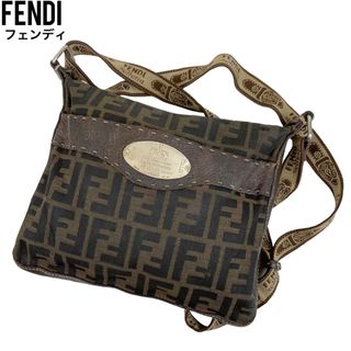 フェンディ(FENDI)の✨良品　フェンディ FENDI ズッカ セレリア ショルダーバッグ キャンバス(ショルダーバッグ)