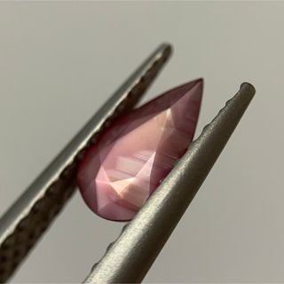 非加熱 天然シルキーサファイア パープリッシュピンク ペア ルース 1.13ct(各種パーツ)