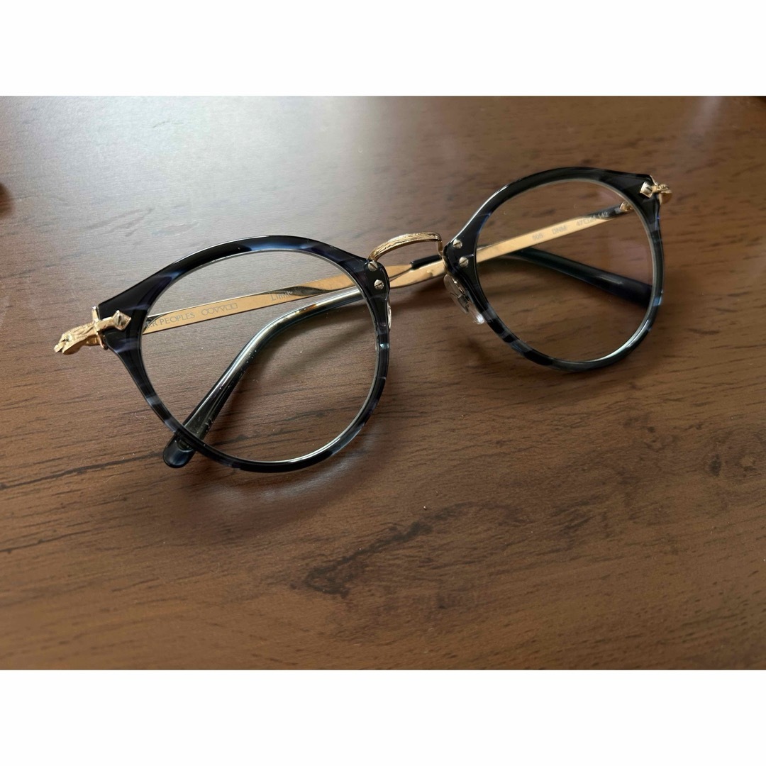 Oliver Peoples(オリバーピープルズ)のOLIVER PEOPLES 505 DNM ブルー　メガネ メンズのファッション小物(サングラス/メガネ)の商品写真