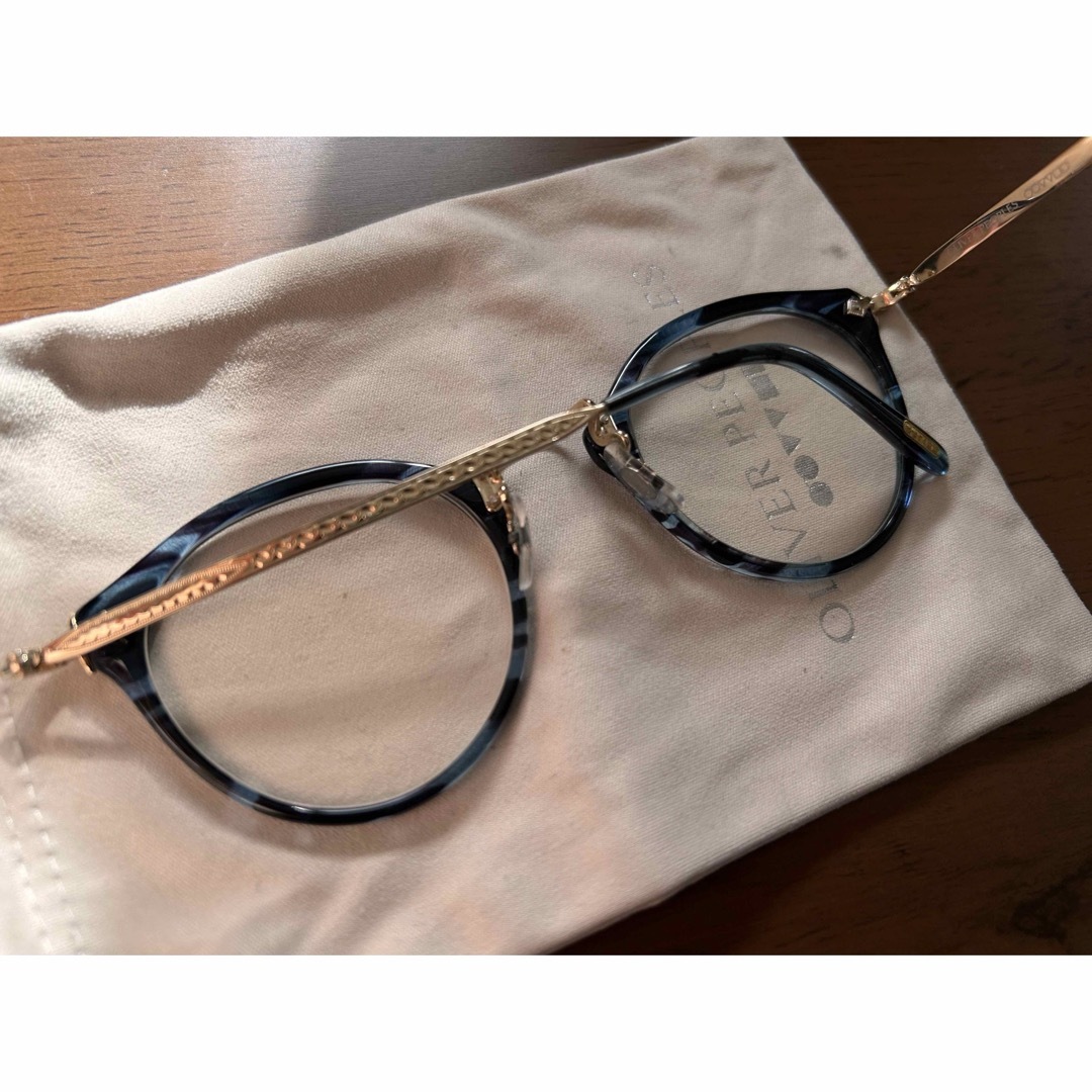 Oliver Peoples(オリバーピープルズ)のOLIVER PEOPLES 505 DNM ブルー　メガネ メンズのファッション小物(サングラス/メガネ)の商品写真