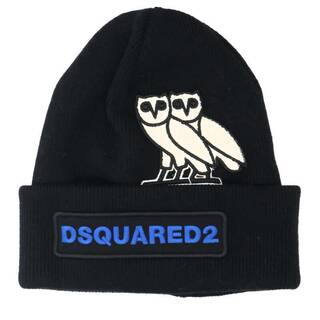 ディースクエアード(DSQUARED2)のディースクエアード ×オクトーバーズ ベリー オウン ロゴパッチニット帽 メンズ(ニット帽/ビーニー)
