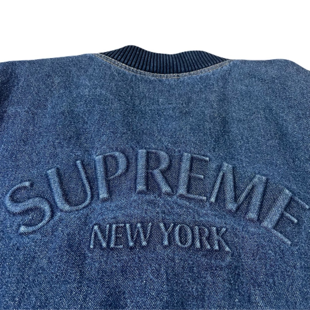 Supreme(シュプリーム)のSupreme 14AW Denim Twill Varsity Jacket メンズのジャケット/アウター(Gジャン/デニムジャケット)の商品写真