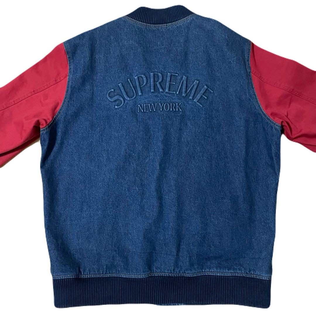 Supreme(シュプリーム)のSupreme 14AW Denim Twill Varsity Jacket メンズのジャケット/アウター(Gジャン/デニムジャケット)の商品写真