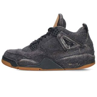 ナイキ(NIKE)のナイキ  AIR JORDAN 4 RETRO LEVIS NRG BLACK AO2571-001 エアジョーダン4レトロリーバイススニーカー メンズ 28cm(スニーカー)