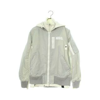 美品　SACAI　サカイ　ボンバージャケット　ブルゾン　ホワイト　フリル